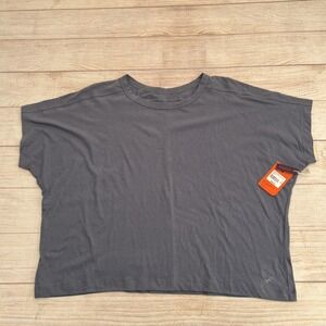 Freely Women's plus Size kelani crop Gray tee grisaille Size 1X